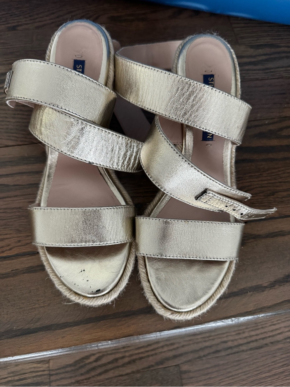 Metallic Gold Women's Strappy Sandals